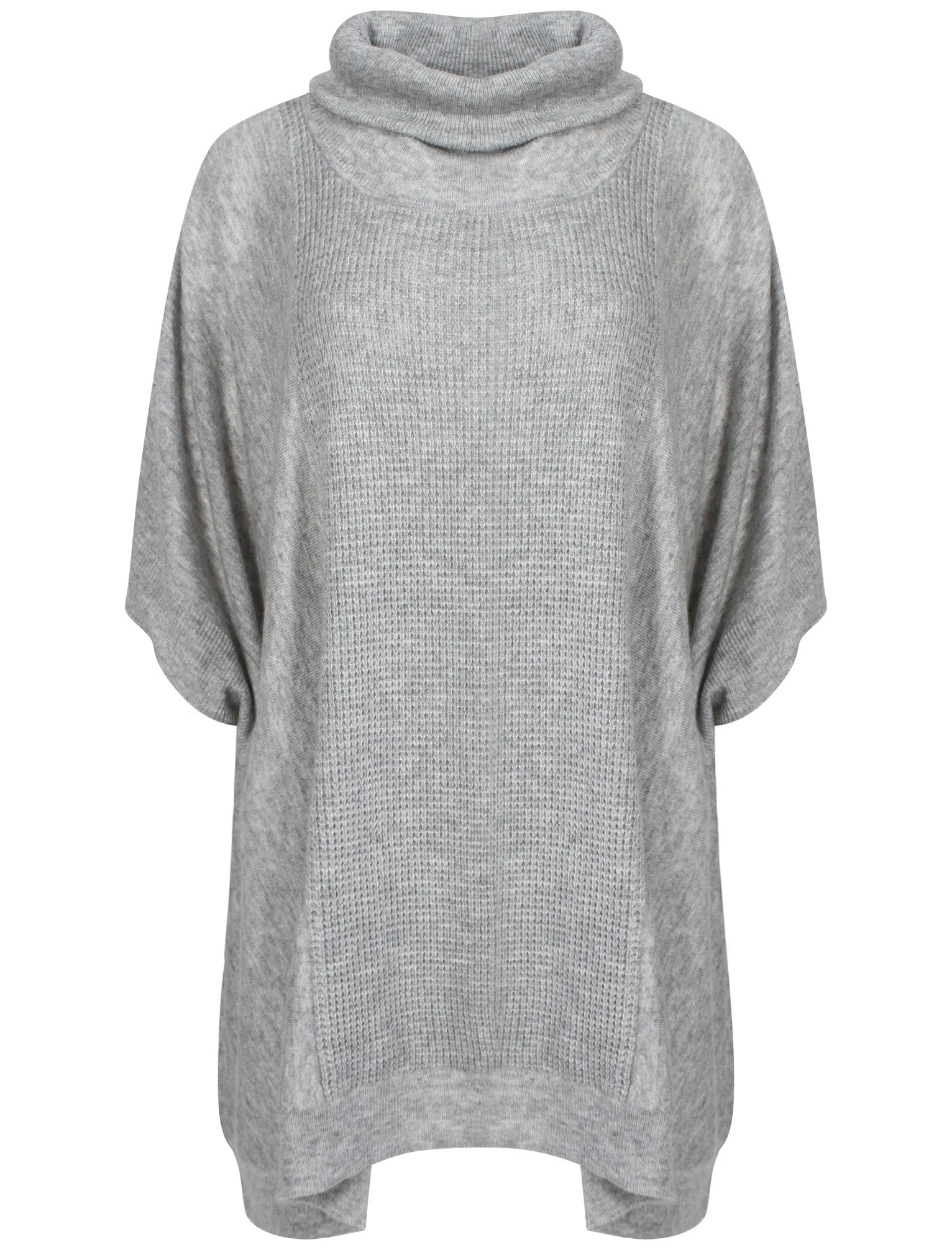 Amara Reya Camilla light grey poncho