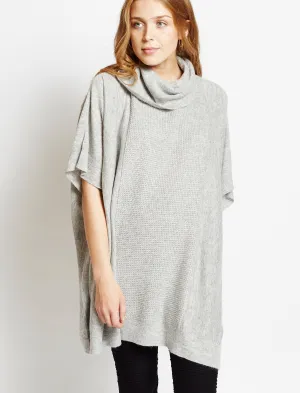 Amara Reya Camilla light grey poncho