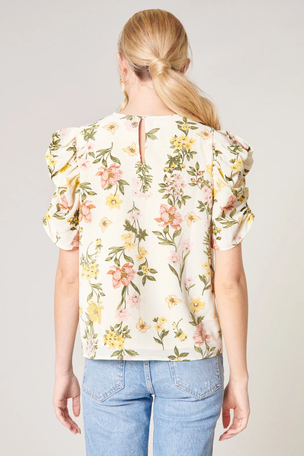 Ashlynn Floral Puff Sleeve Blouse