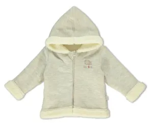 Bebetto Zip Sherpa Fleece  Hooded Jacket Grey (6mths-3yrs)