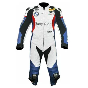 BMW Motorcycle Riding Leather Cowhide Suits