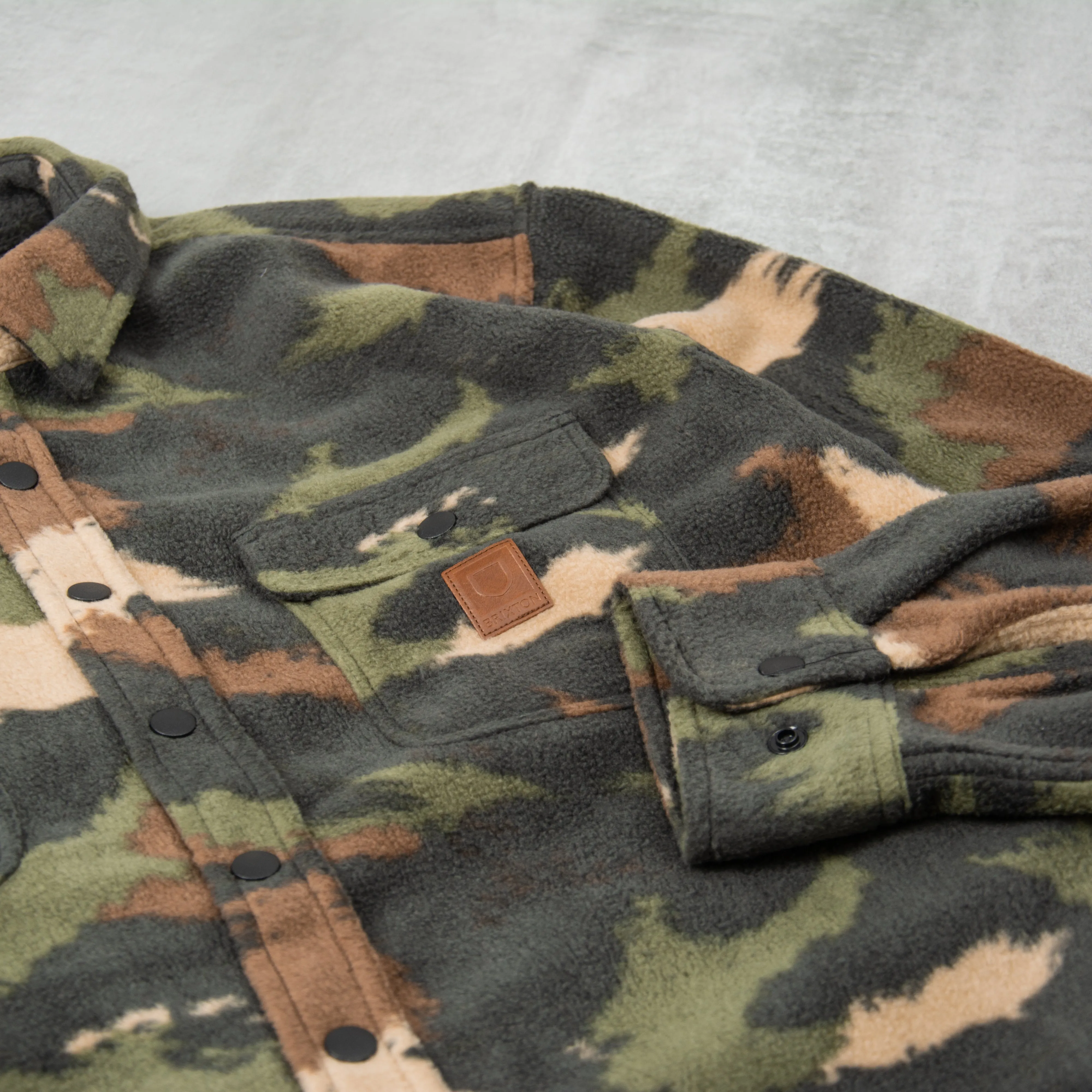 Brixton Bowery Arctic Stretch Fleece - Brushed Camo