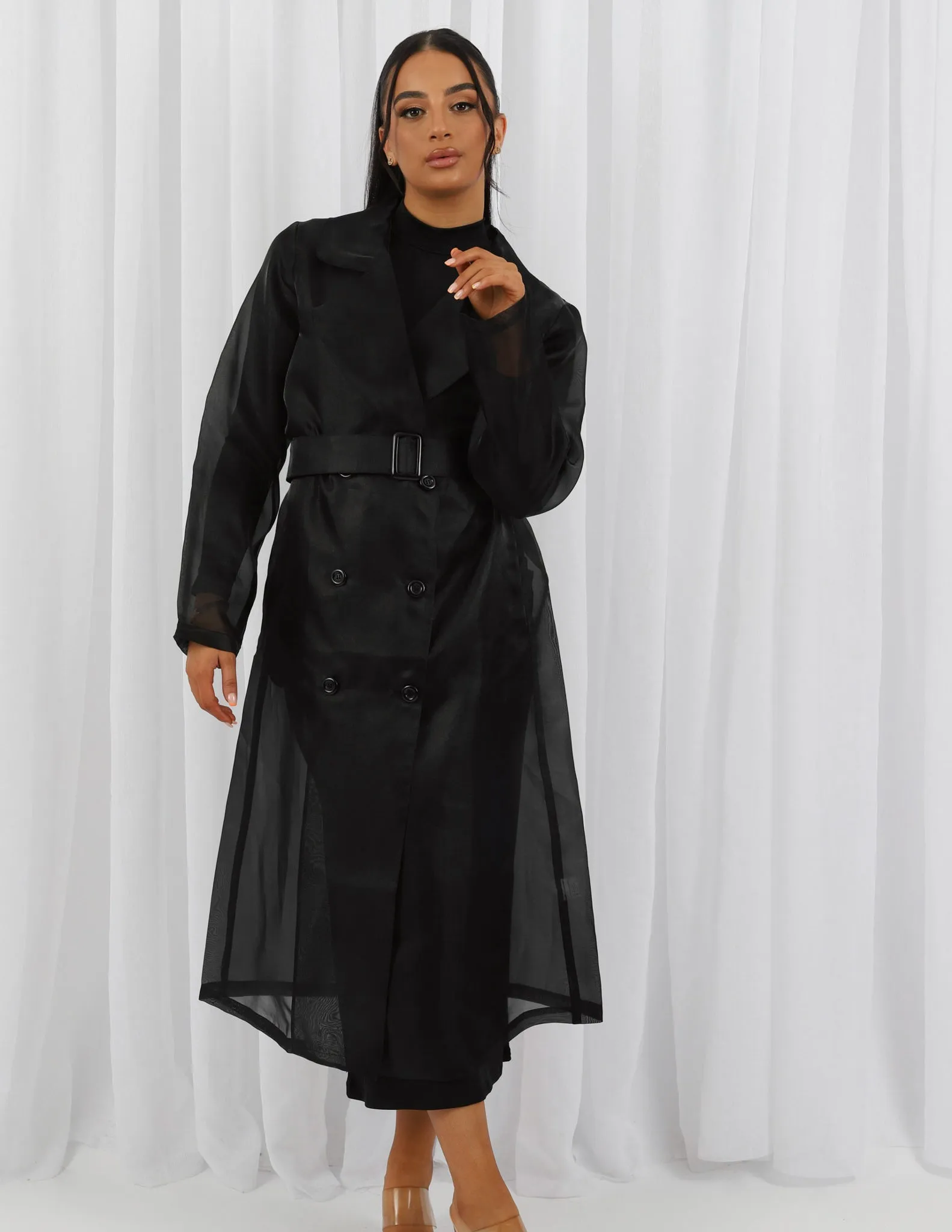 Charmaine Sheer Trench