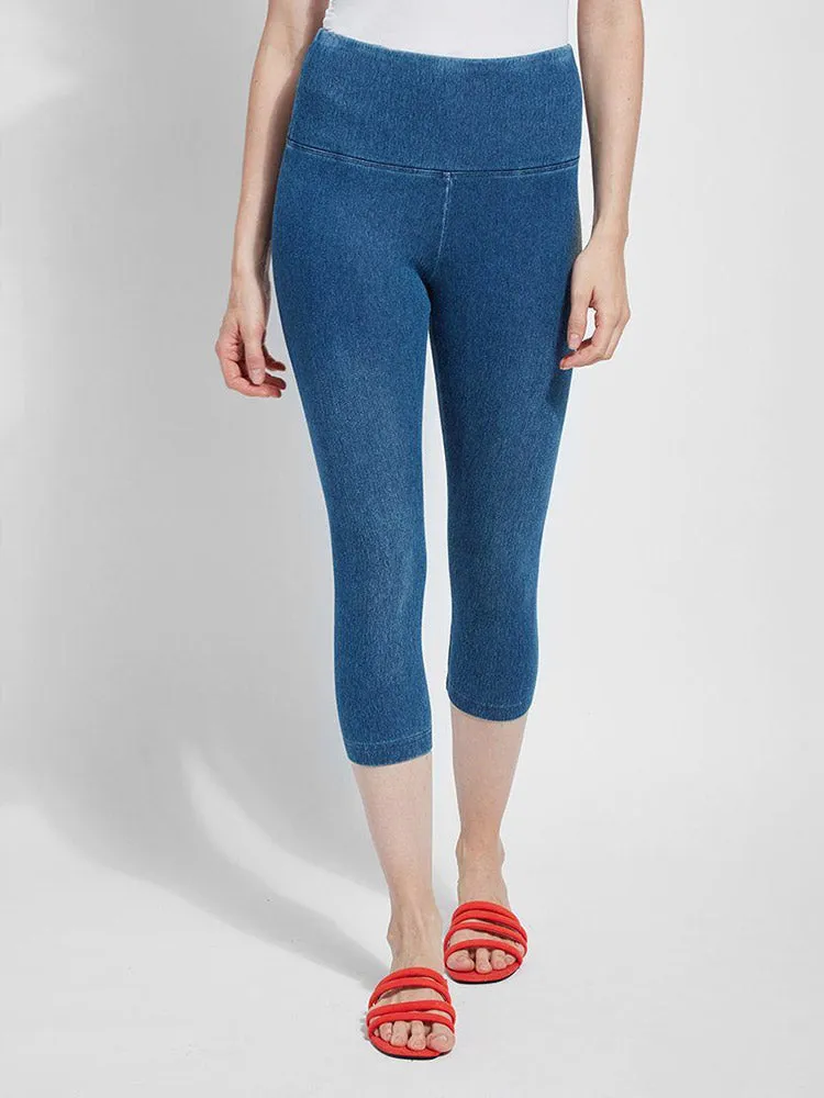 Denim Capri, Mid Wash