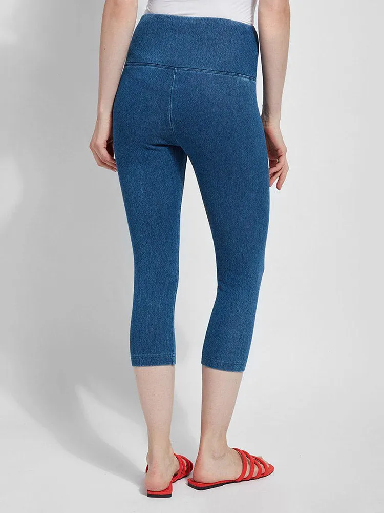 Denim Capri, Mid Wash