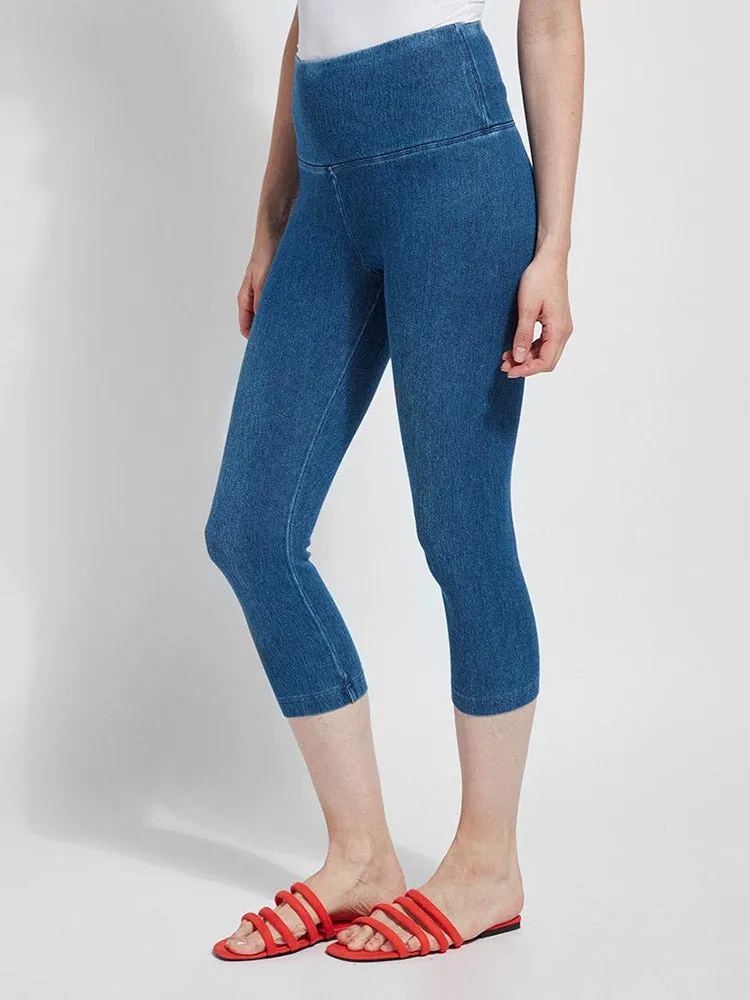 Denim Capri, Mid Wash