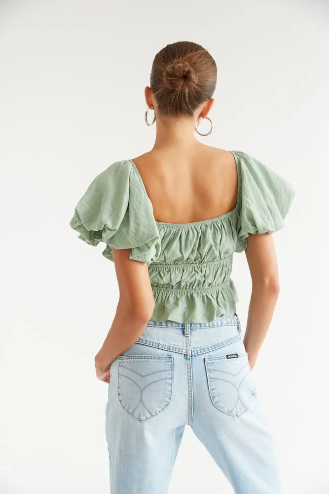 Dottie Ruffle Crop Top