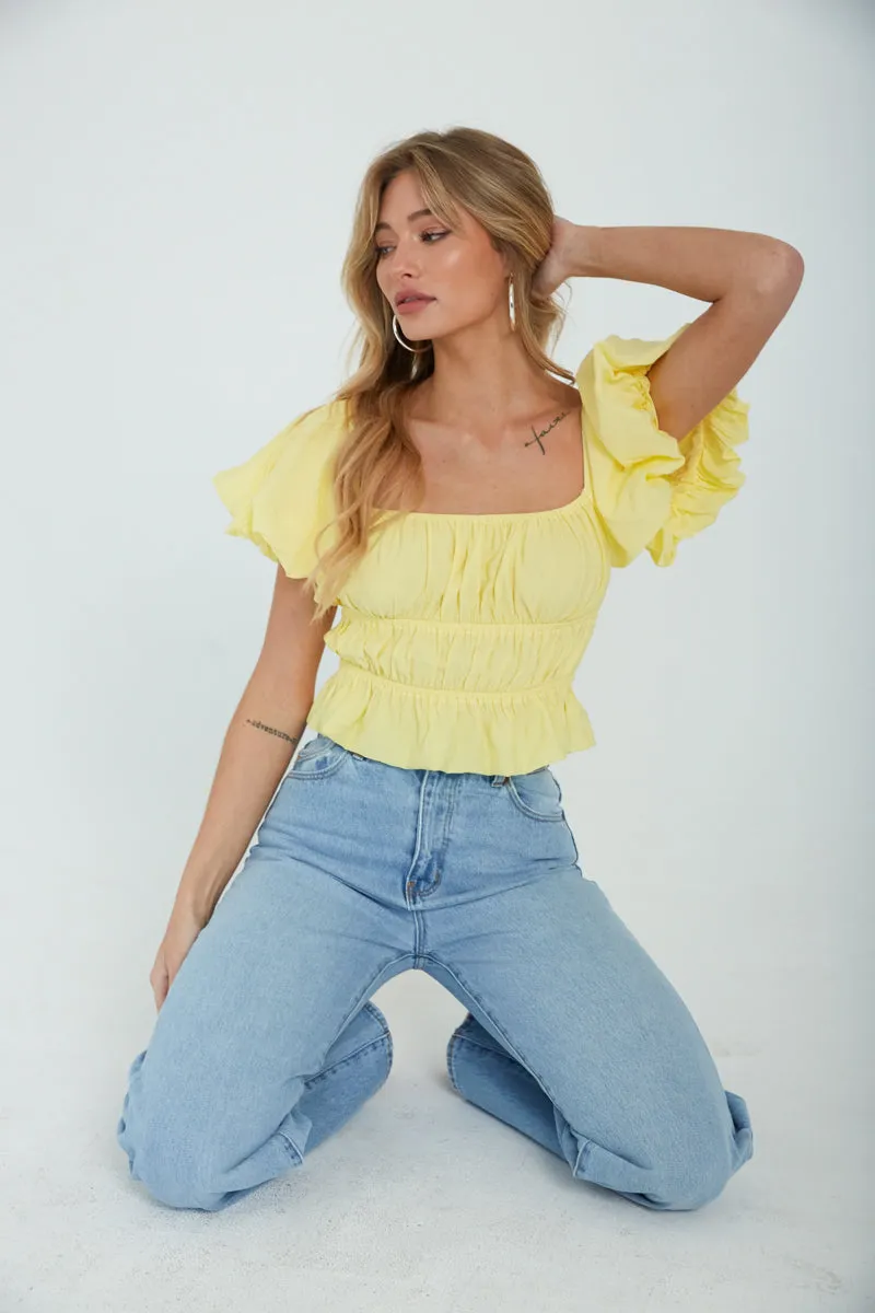 Dottie Ruffle Crop Top