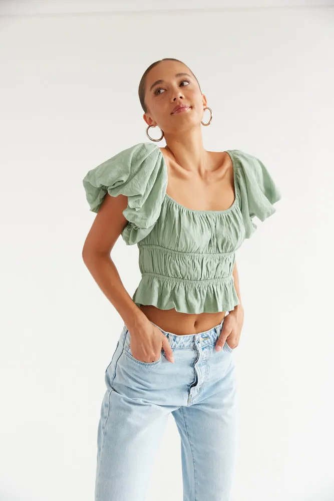 Dottie Ruffle Crop Top