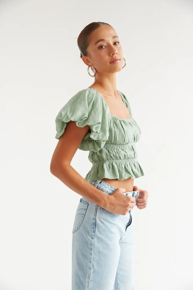 Dottie Ruffle Crop Top