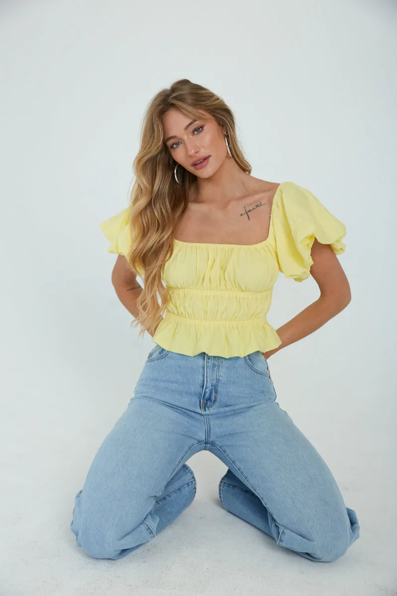 Dottie Ruffle Crop Top