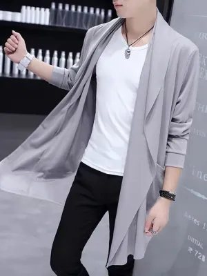 Fashion Long Trench Cardigan Casual Street Cape