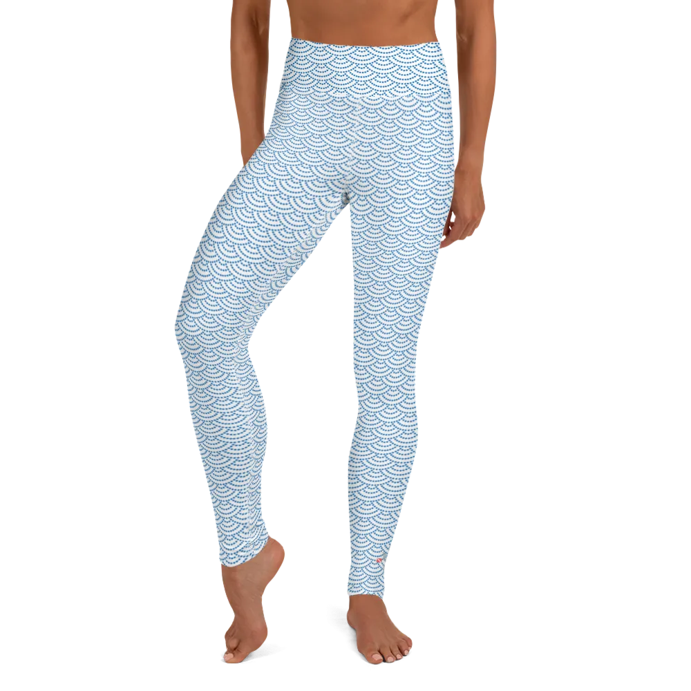 Fish Scale Mermaid Leggings - High Waist (Warehouse)