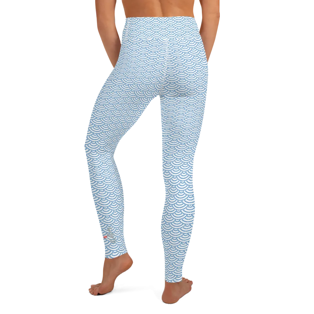 Fish Scale Mermaid Leggings - High Waist (Warehouse)