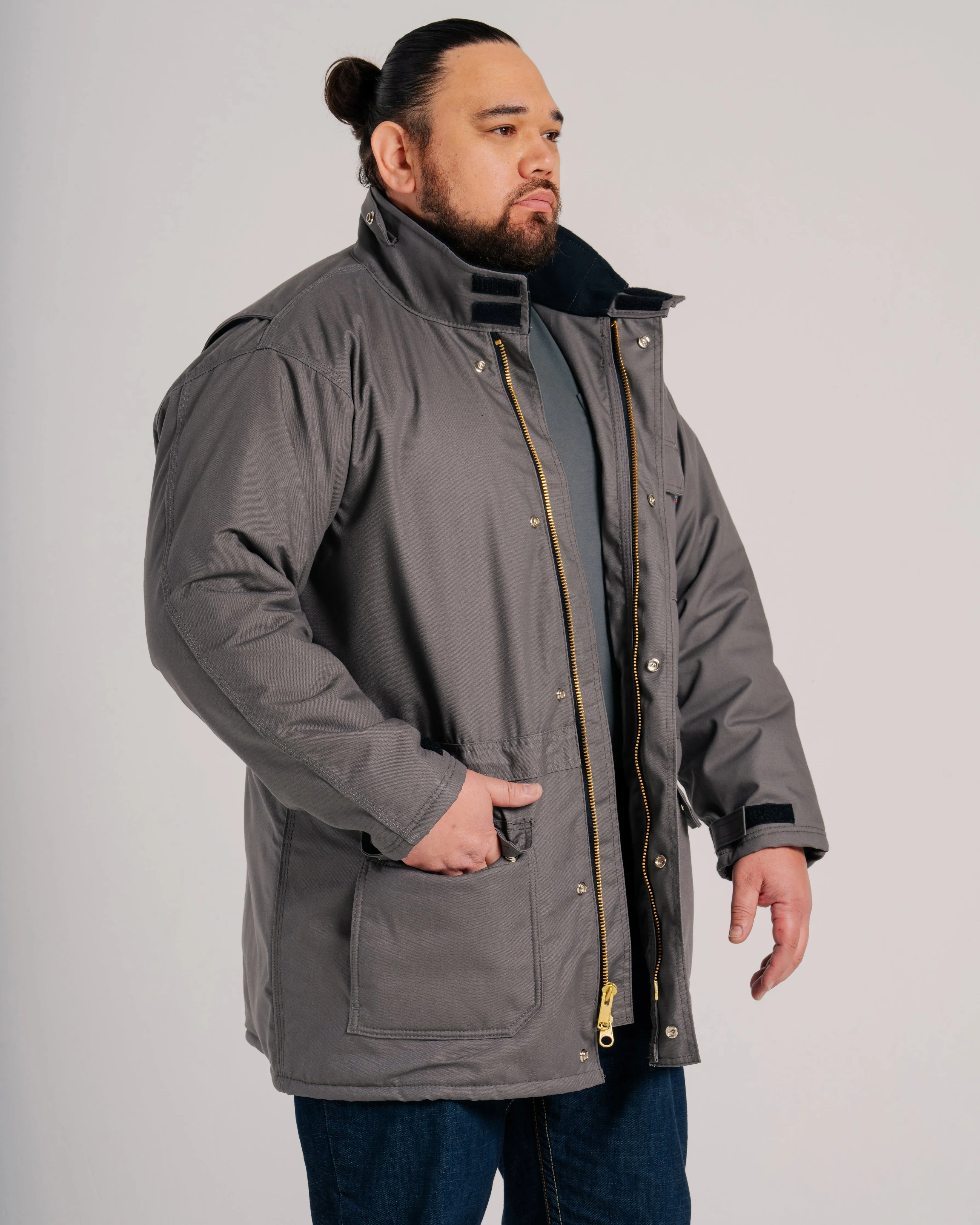 FR Insulated Parka with Windshield Technology | Gray