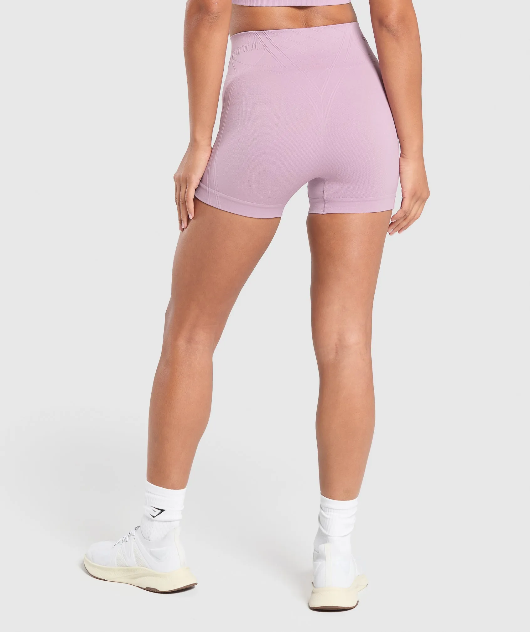 Gymshark Corset Seamless Shorts - Warm Lilac