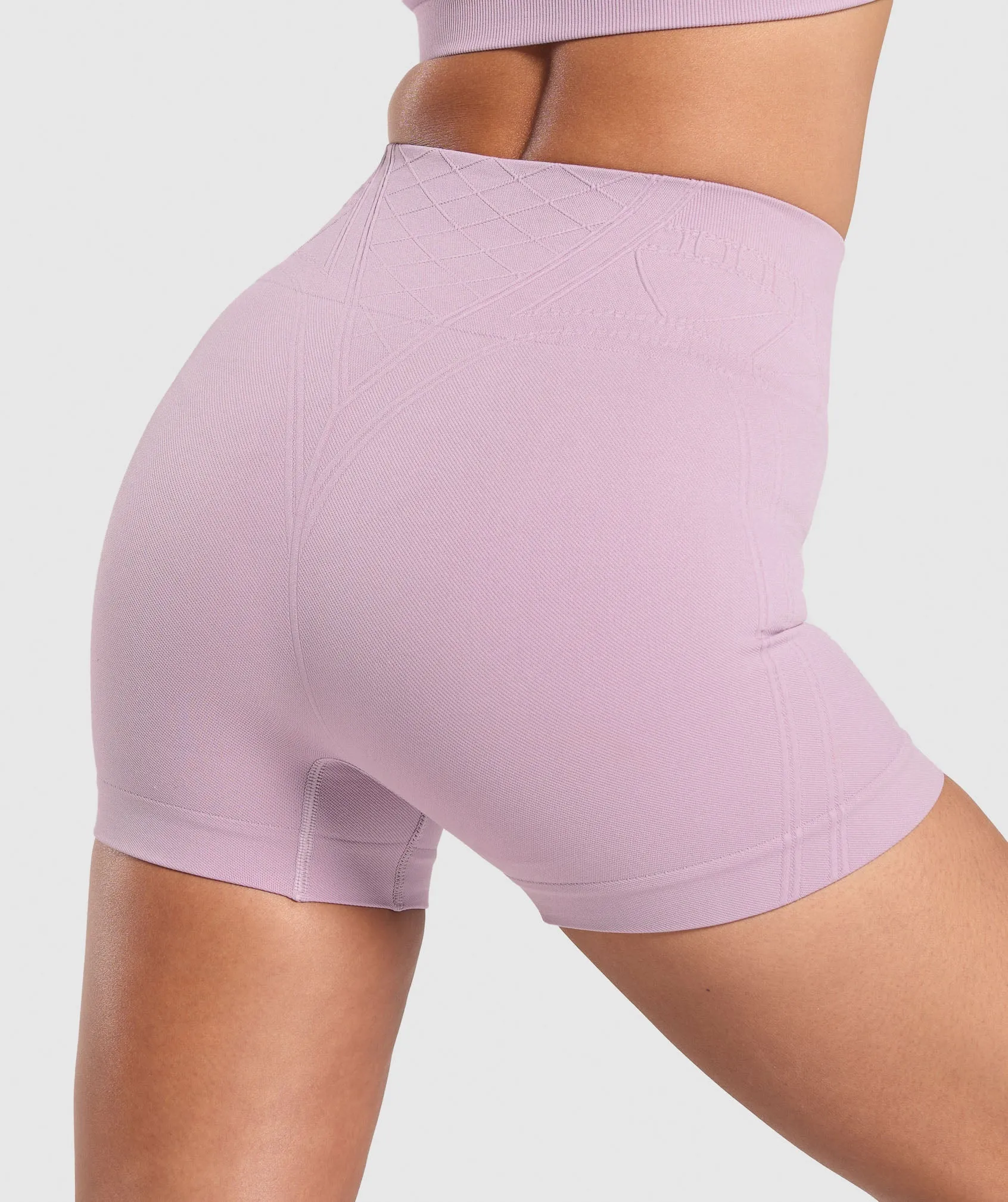 Gymshark Corset Seamless Shorts - Warm Lilac