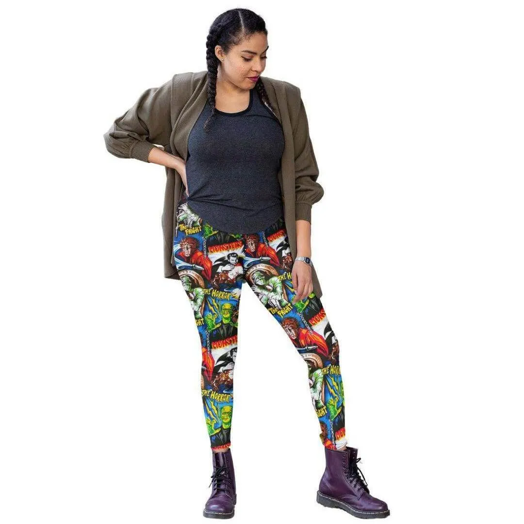 Hollywood Monsters Velvet Leggings [IN STOCK]