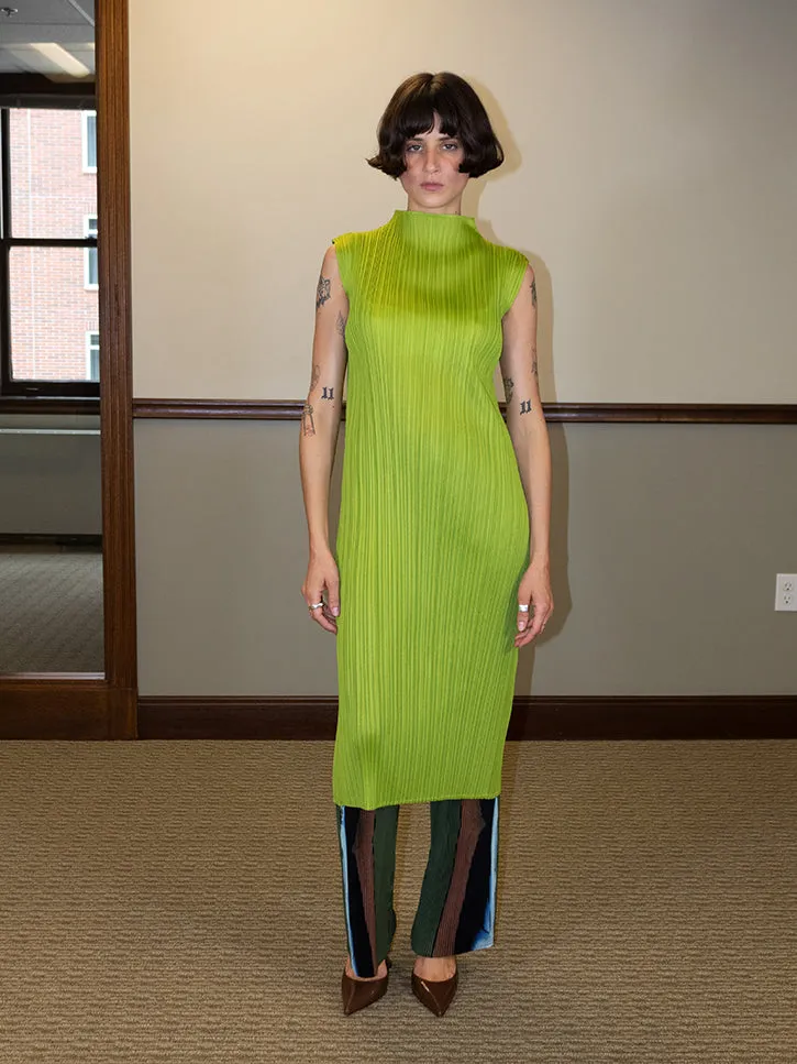 Issey Miyake Sleeveless Dress, Grass Green