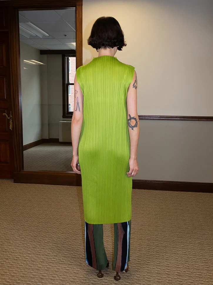 Issey Miyake Sleeveless Dress, Grass Green