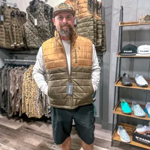 Local Boy: Old School Camo Duck Down Reversible Vest