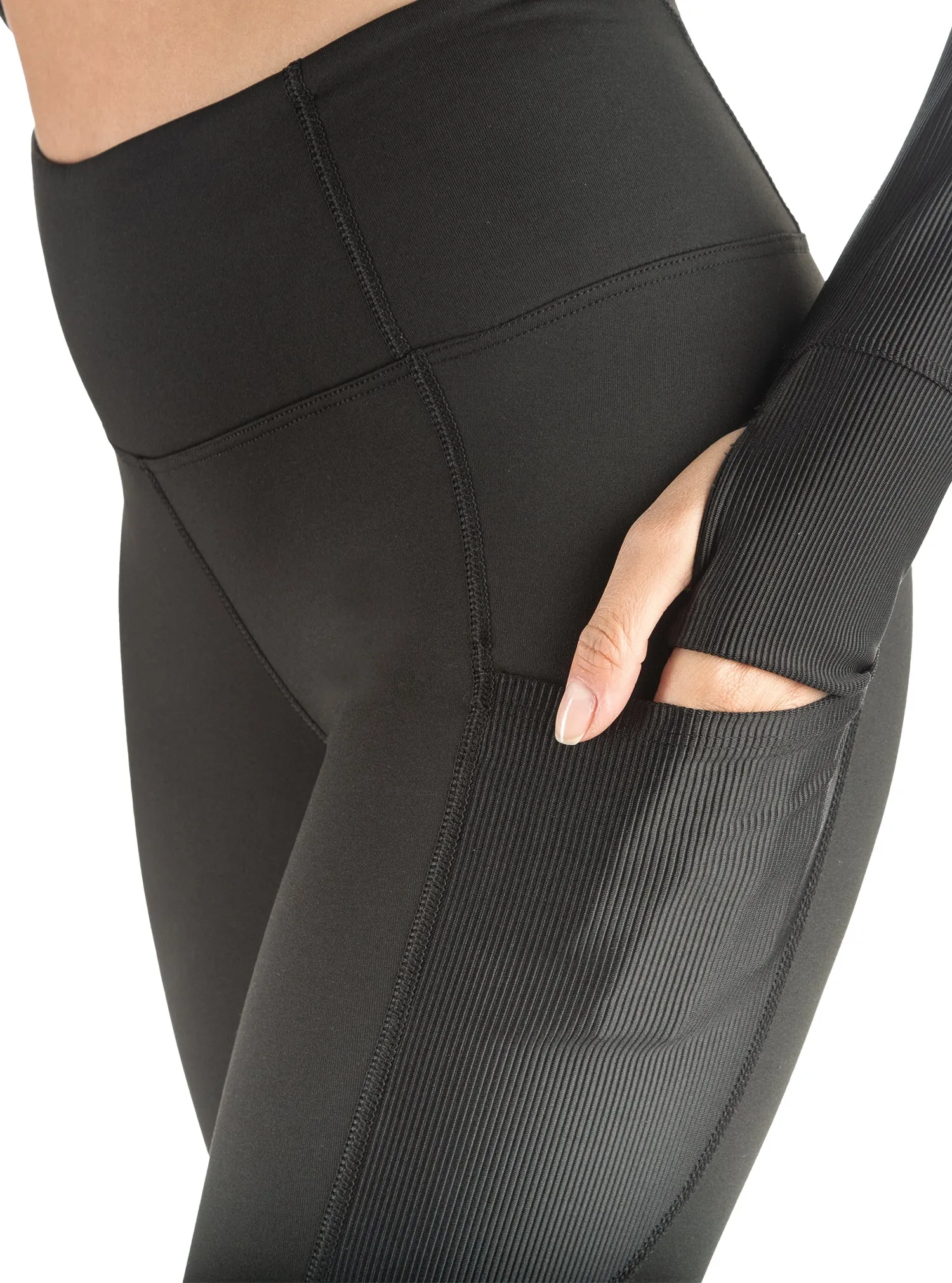 Luxe Ribbed Pocketed ProWikMax™ Legging