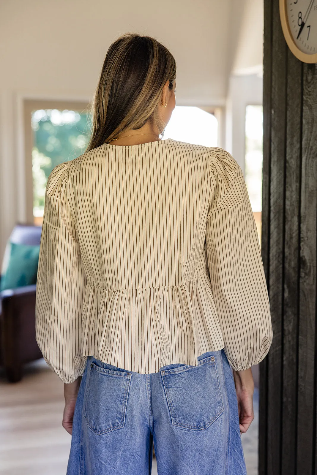 Memory Lane Tie Blouse