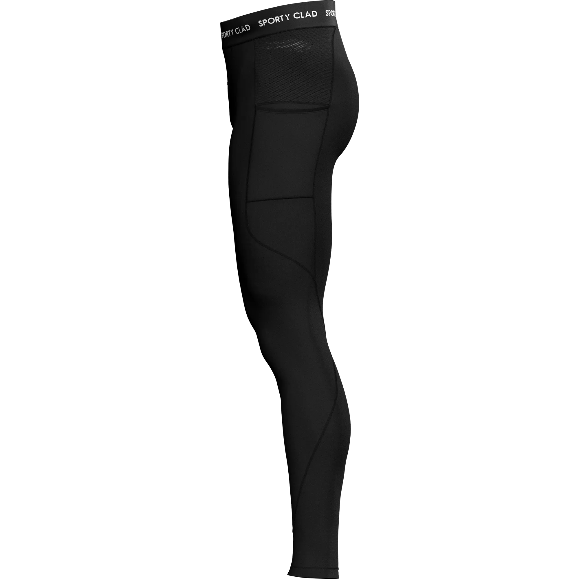 Men's Black Thermal Base Layer Compression Leggings