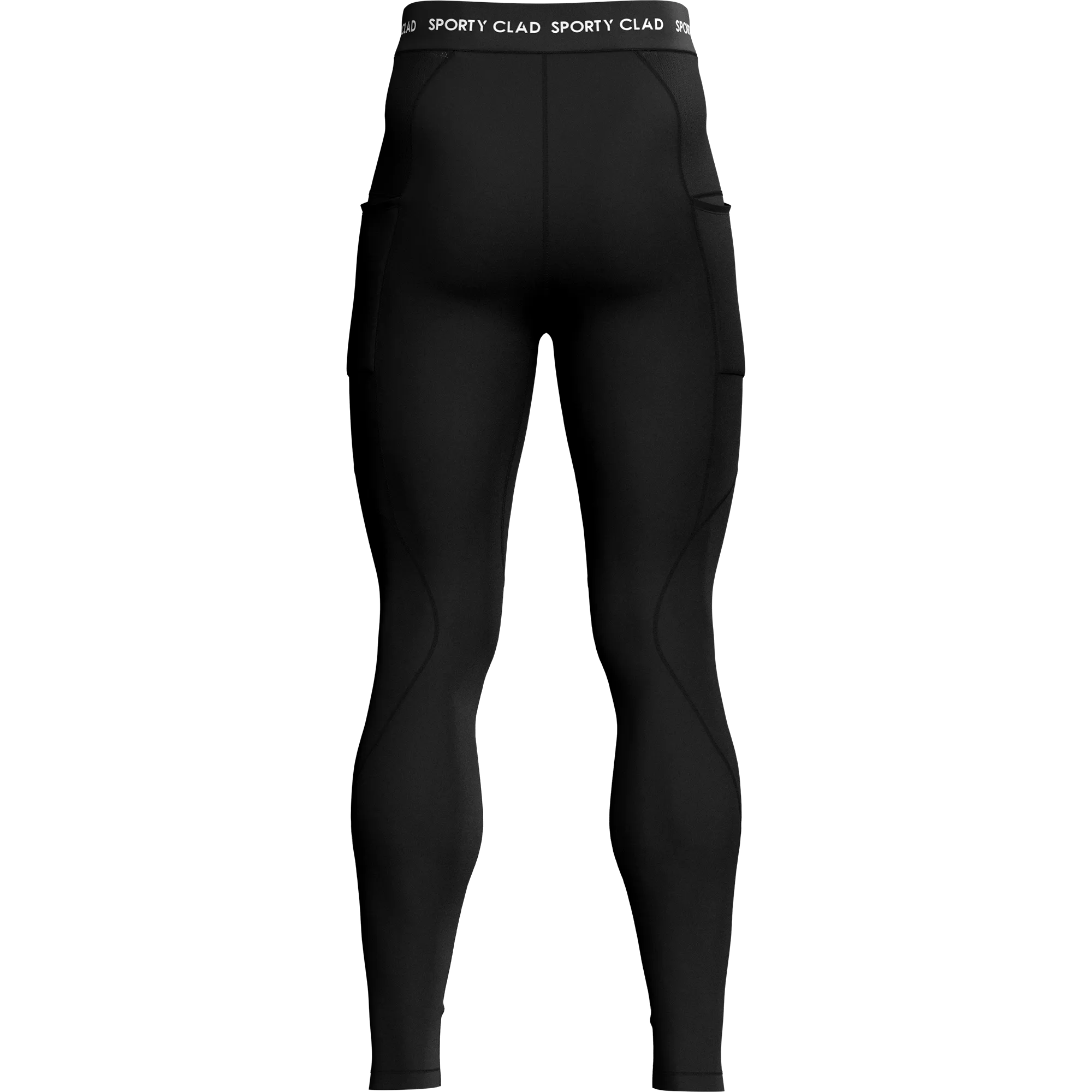 Men's Black Thermal Base Layer Compression Leggings