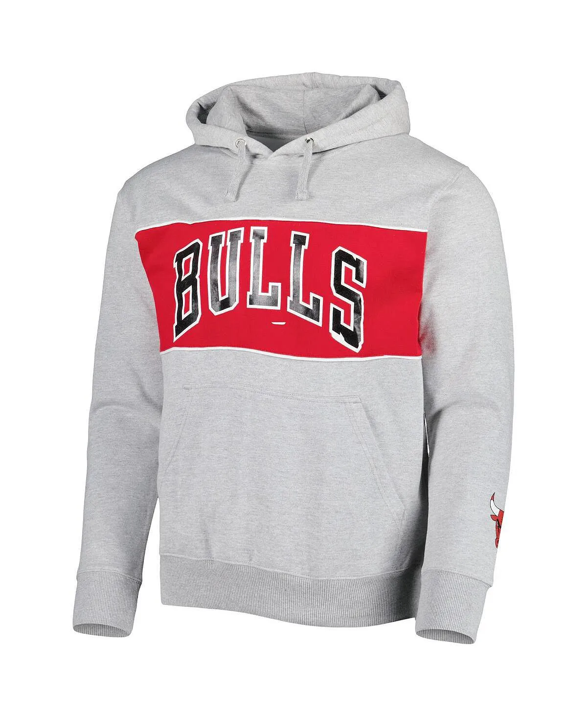 Men's Chicago Bulls Heather Gray Branded French Terry Hoodie Pullover Pullover , multi