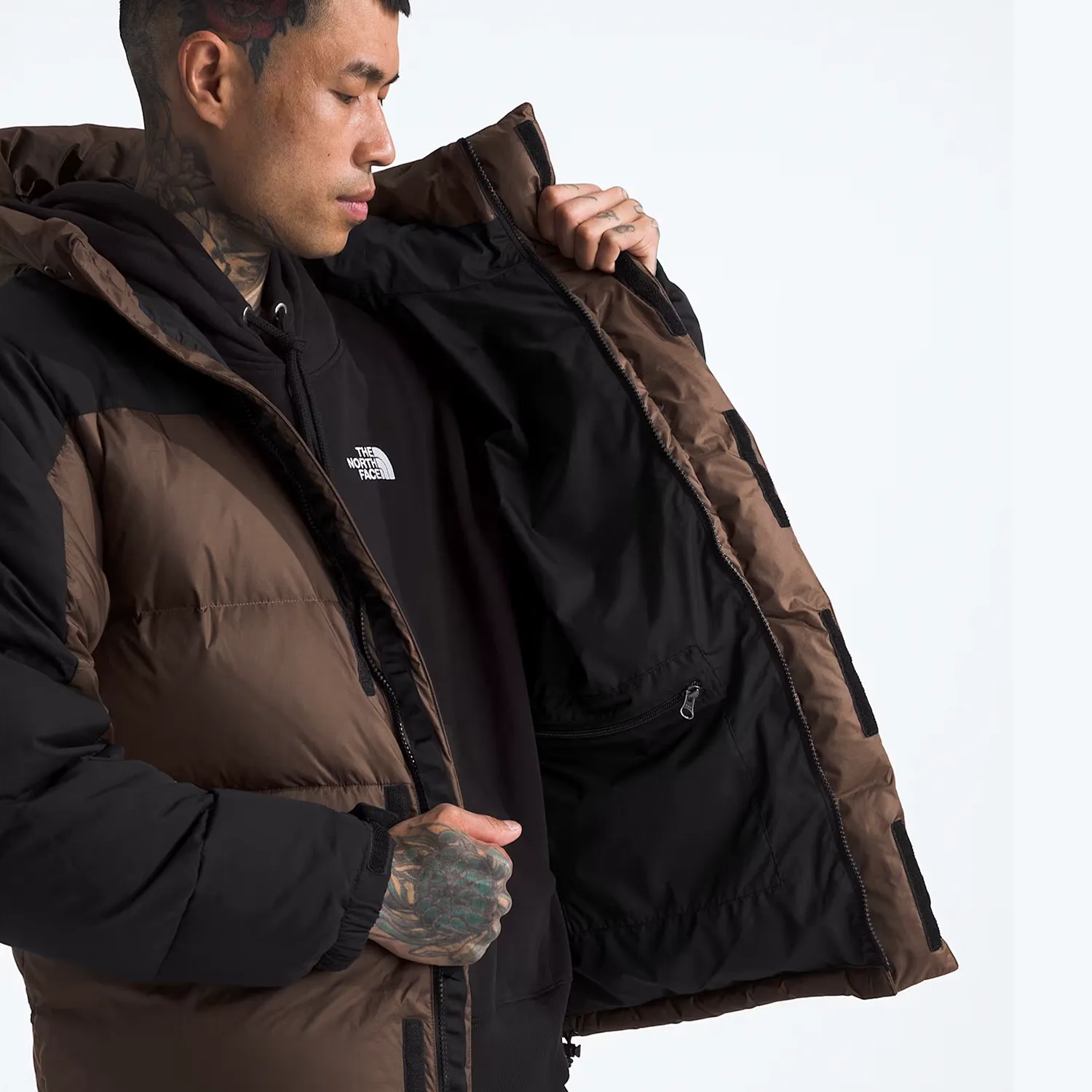 Men's Hmlyn Down Parka - Smokey Brown/TNF Black