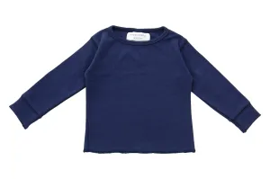 navy blue long sleeve shirt