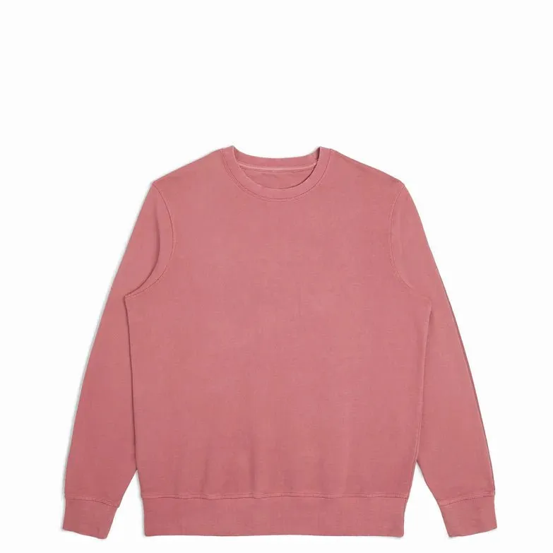 Organic French Terry Crewneck - Rosewood