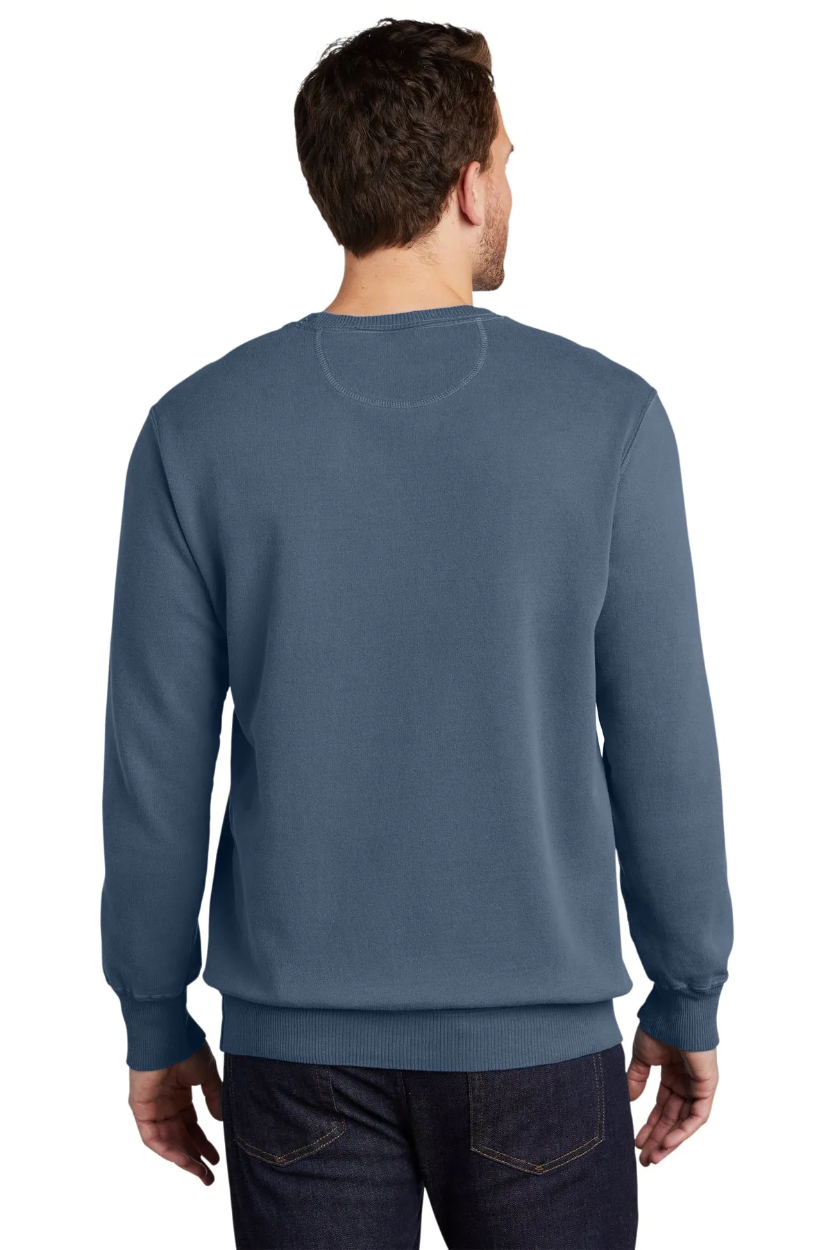 Port & Company Pigment Dyed Custom Sweatshirts, Denim Blue