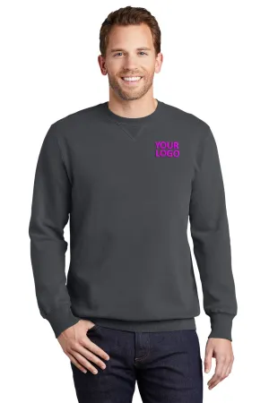 Port & Company Pigment Dyed Customized Sweatshirts, Coal