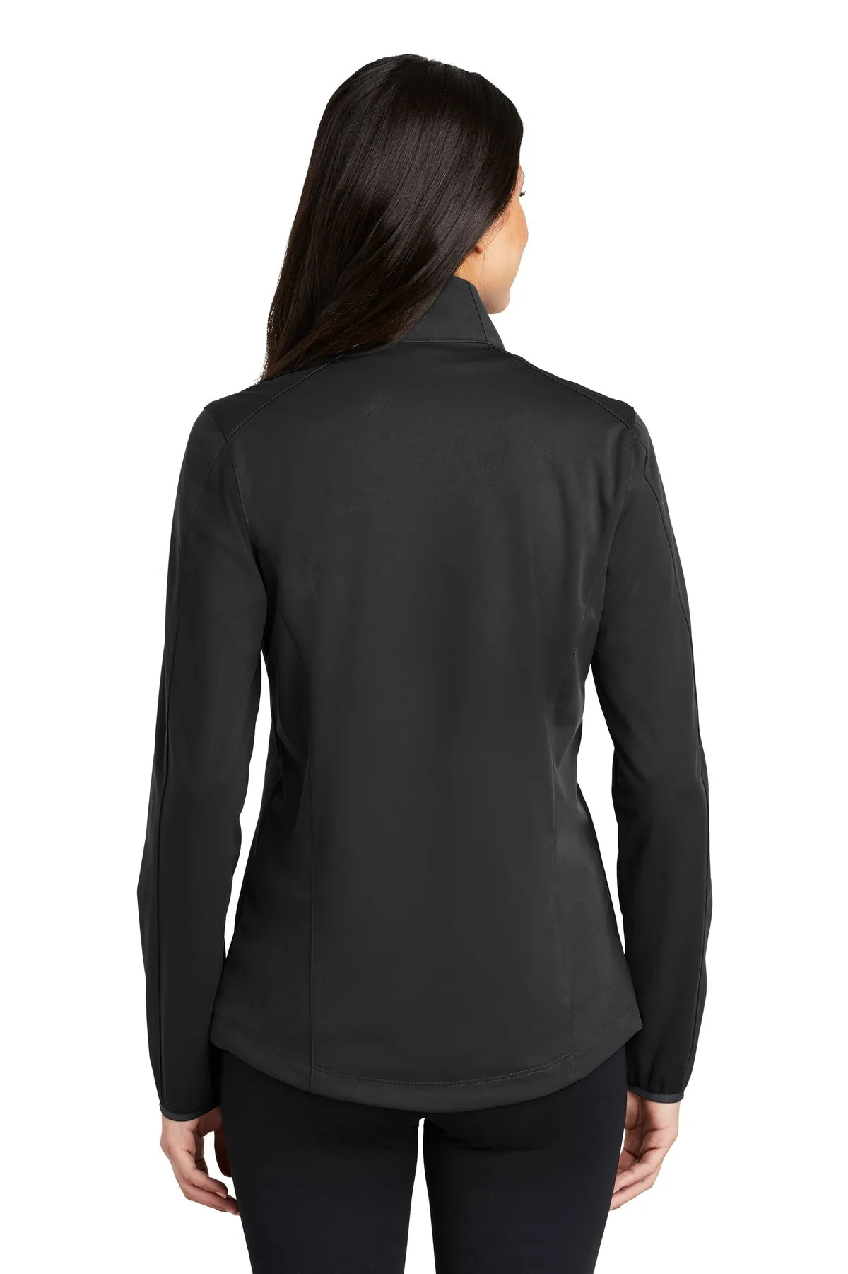 Port Authority Ladies Active Soft Shell Branded Jackets, Deep Black