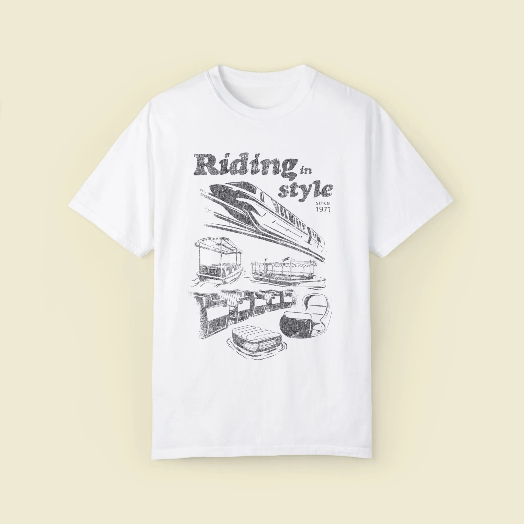 Riding in Style Comfort Colors Tee