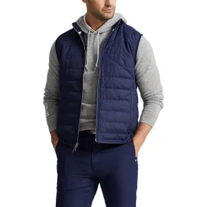 RLX Ralph Lauren Cool Wool Full Zip Golf Vest - Refined Navy