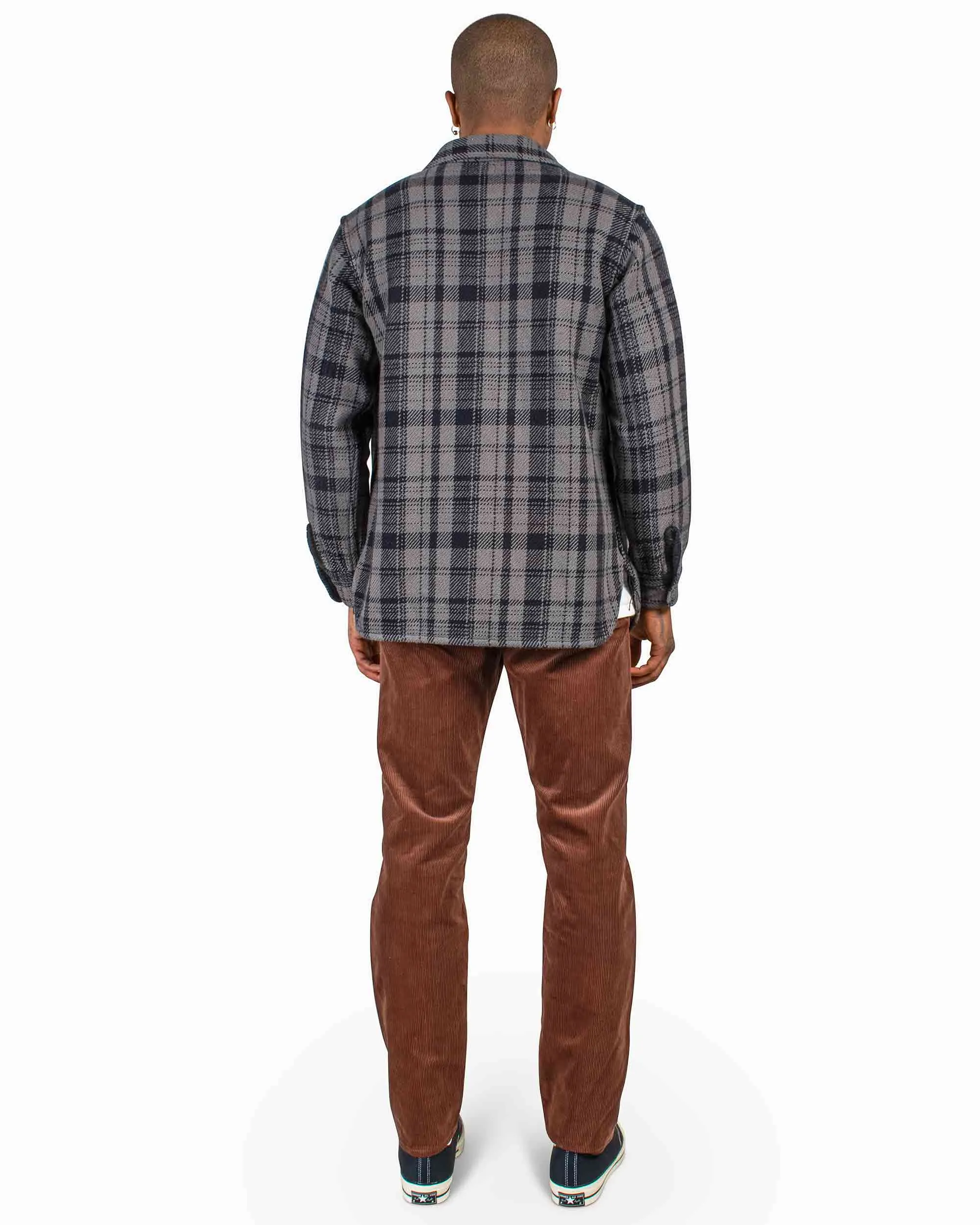 The Real McCoy's MS22101 8HU Heavy Weight Flannel Shirt Grey