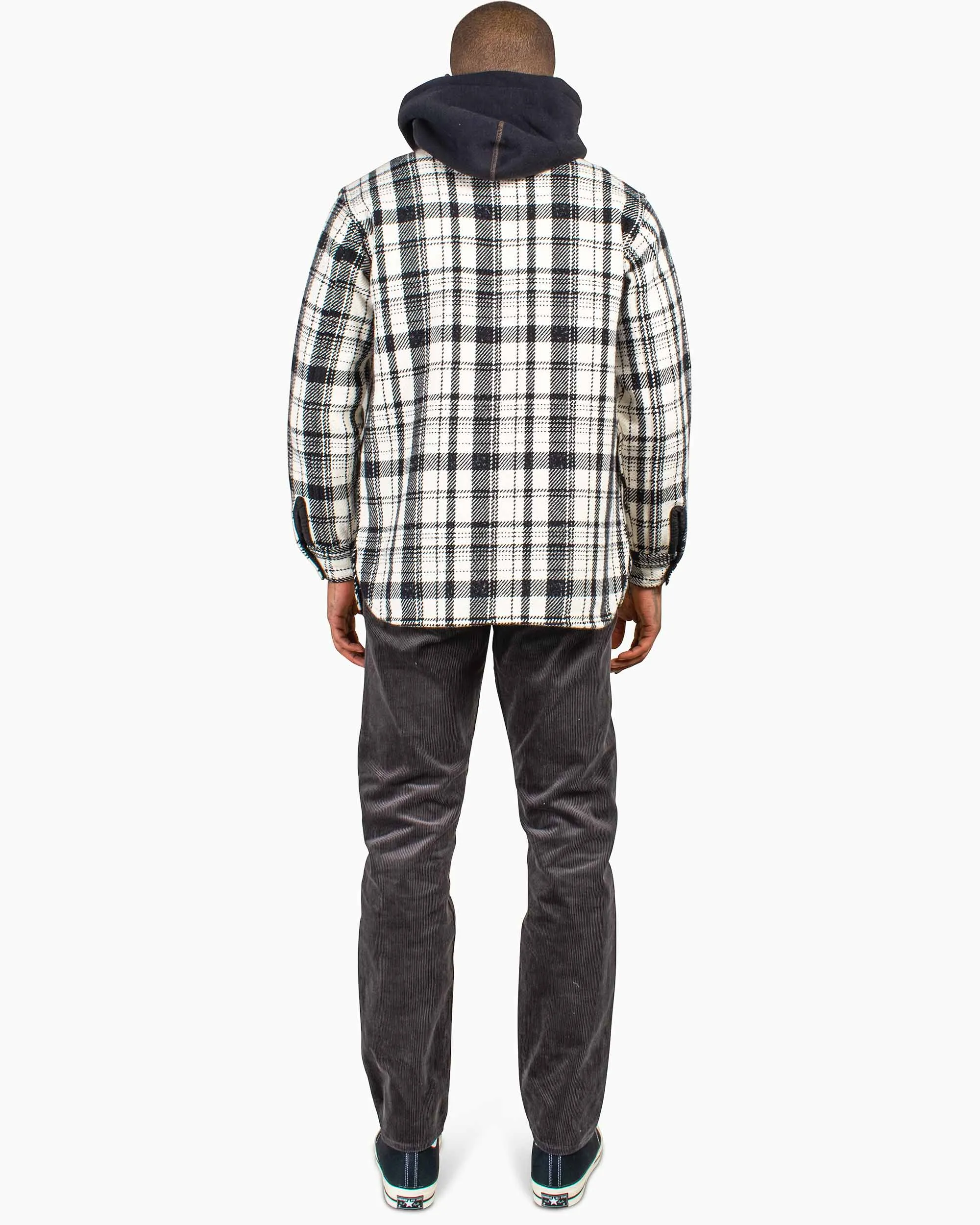 The Real McCoy's MS22101 8HU Heavy Weight Flannel Shirt White