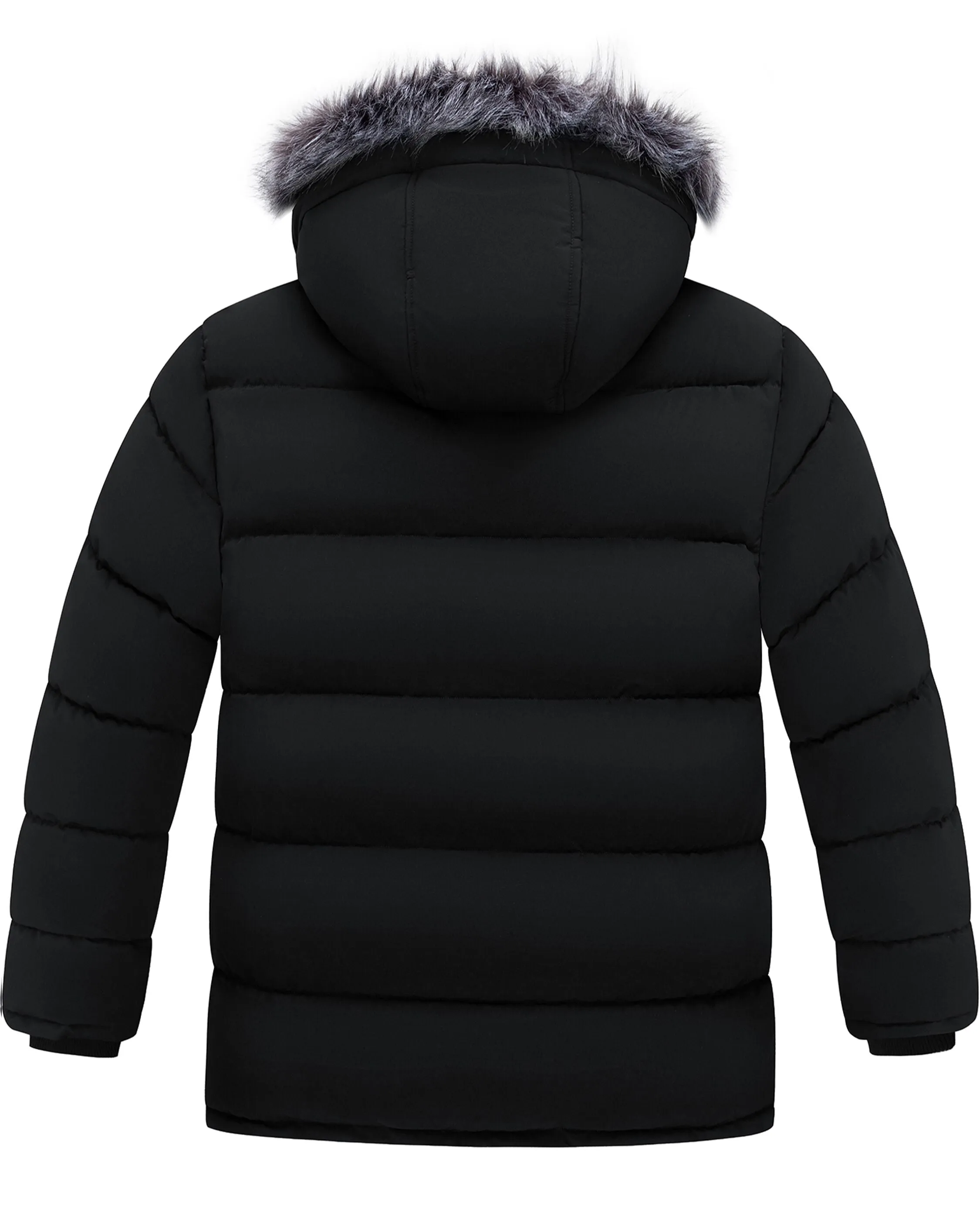 Wantdo Men's Big and Tall Winter Coat Windproof Hooded Winter Padded Puffer Parka Jacket