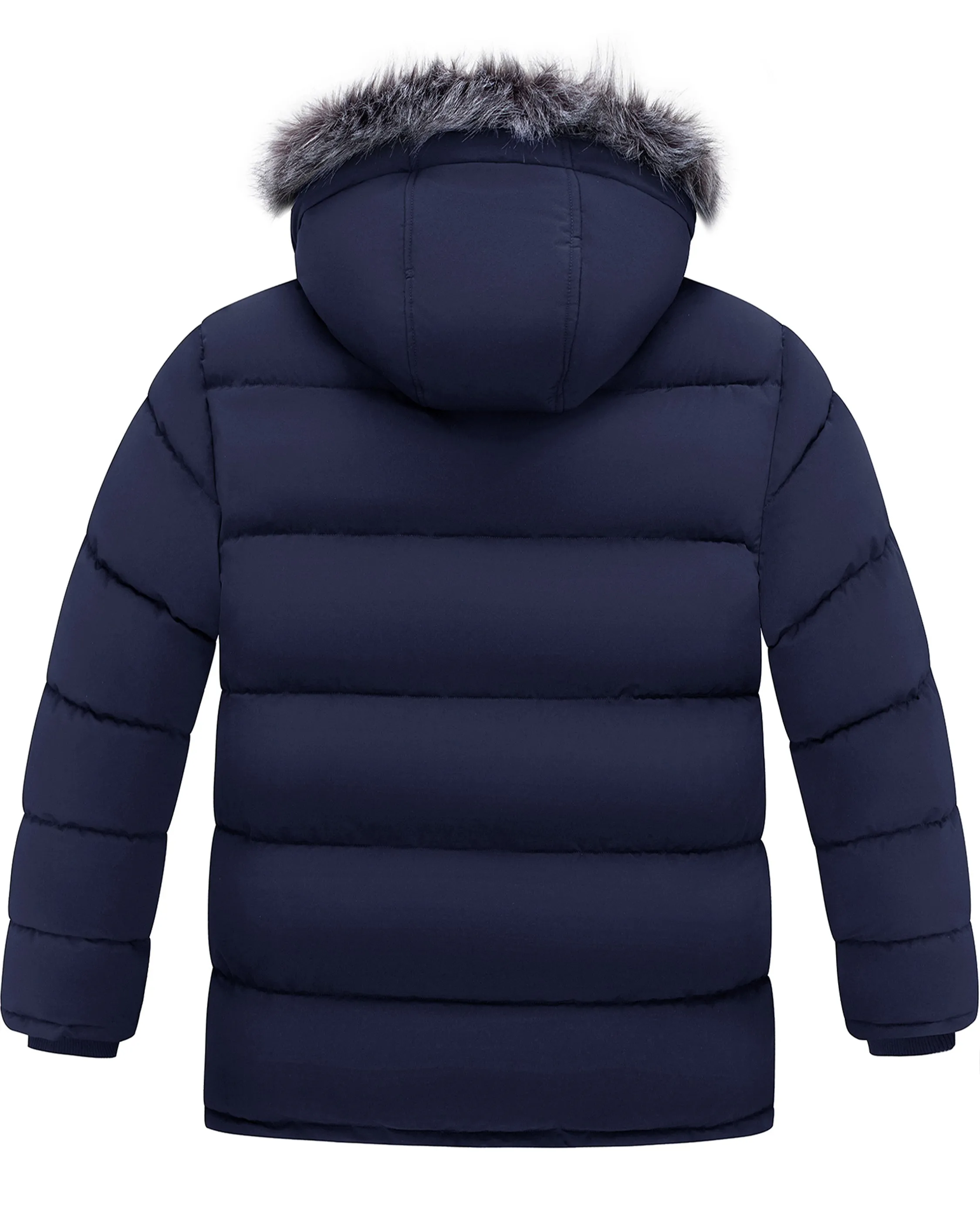 Wantdo Men's Big and Tall Winter Coat Windproof Hooded Winter Padded Puffer Parka Jacket