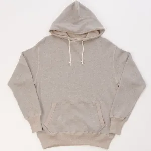 Warehouse & Co 450 Two Needle Hooded Sweatshirt - Heather Grey