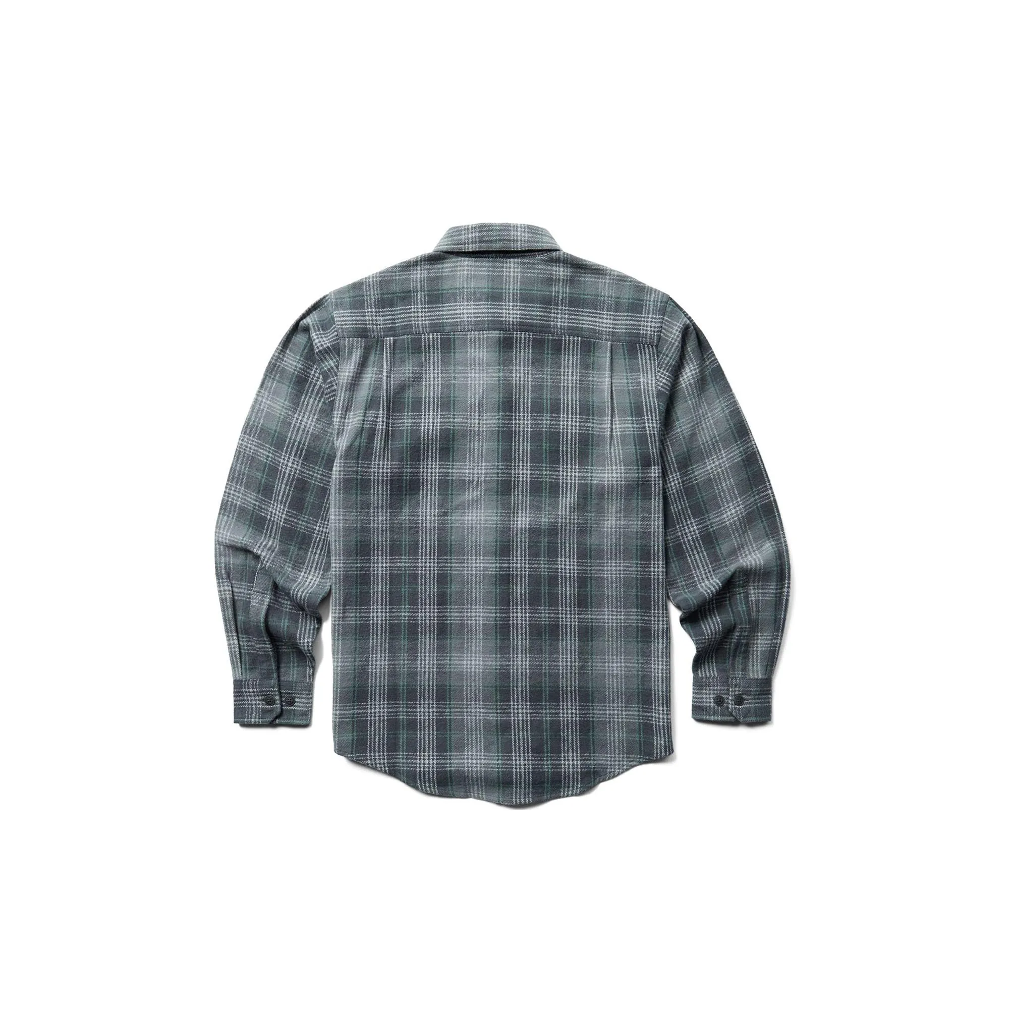 Wolverine Glacier Heavyweight Flannel Work Shirt Greystone Plaid